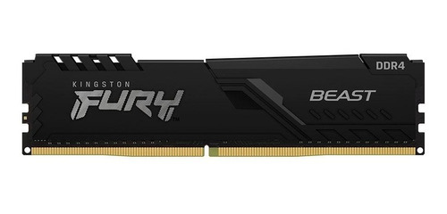 Memória Kingston Fury Beast 8gb Ddr4 3600mhz Preta