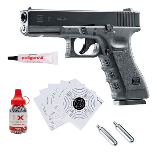 Marcadora Glock 17 Gen 3 Co2 Blowback Bbs 4.5mm Xchws C