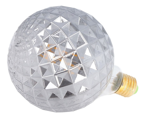 Bombilla Retro Vintage De Cristal Gris Ahumado Led G125