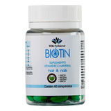 Suplemento Vitamínico Mineral Biotin 60 Caps Biotina Vit A