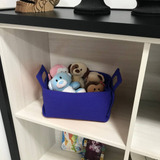 Caixa Organizadora De Brinquedo Cesto Infantil Grande - Azul