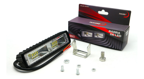 Barra Para Moto Rasen 16 Led 2 Celdas Luz Blanca Fija       