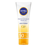 Protector Solar Facial Nivea Sun Fps 50 Anti-edad Q10 50 Ml