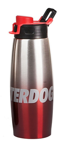 Botella Waterdog Acero Inox 450cc Sb1045 Gris/rojo