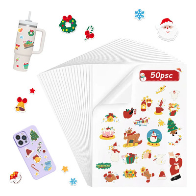 Vinil Adhesivo Mate A4 para Impresión Inkjet - 50 Hojas, Resistente al Agua, Compatible con Impresoras de Inyección de Tinta, Ideal para Etiquetas, Stickers, Manualidades y Decoración. | MercadoLibre