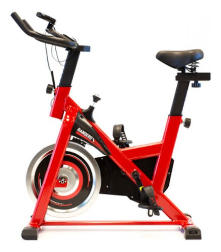 Bicicleta Fija Randers Arg-845sp Para Spinning Negra Y Roja