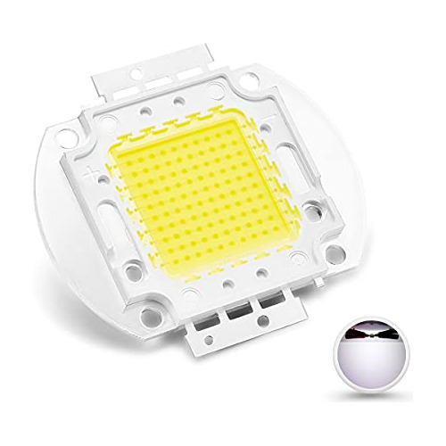 Chip Led De Alta Potencia De 100w, Blanco (6000k-6500k/...