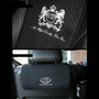 Funda Asiento Coche Color Negro Logotipo Punto Leon Plateado Seat Leon