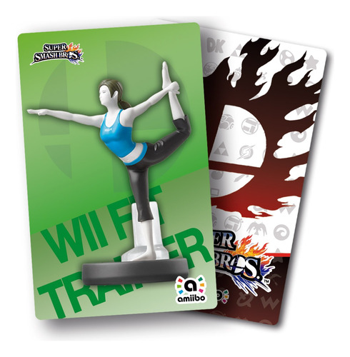 Tarjeta Nfc Entrenadora Wii Fit Smash Wii Fit Trainer Amiibo
