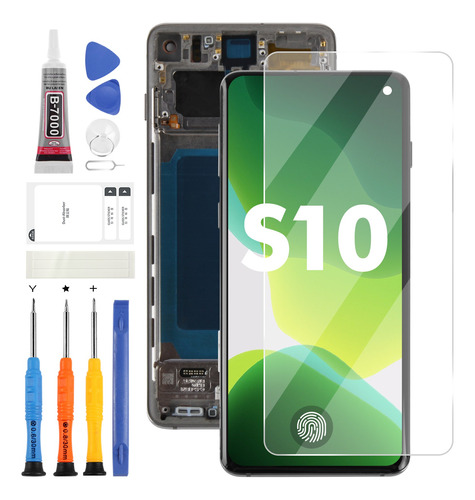 Oem Para Samsung S10 Sm-g973 Con Marco Pantalla Lcd Original