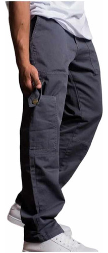 Jean Mom Cargo Gabardina Rígida Ruel