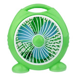 Mini Ventilador De Mesa 22w / Angelstock Cantidad De Aspas 3 Estructura Verde Frecuencia 50hz Material De Las Aspas Plástico