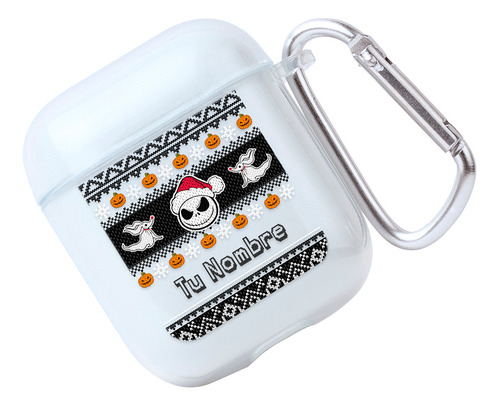 Funda Para AirPods Extraño Mundo Jack Ugly Navidad Nombre