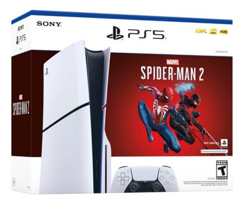 Playstation 5 Slim Disco Spiderman 1 Tera Color Blanco