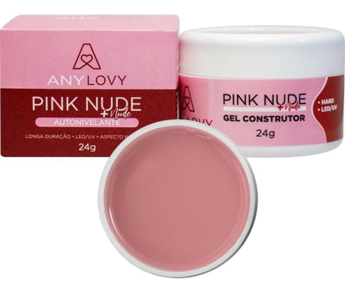 Gel Pink Nude + Nude 24g Para Unhas Uv/led  - Anylovy 