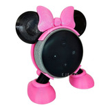 Porta Alexa Echo Dot 3rd Con Forma De Minnie Mouse Rosa