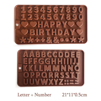 Molde G Silicone Baking Diamond Love Set Moldes Con Letras Y | Envío gratis