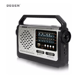 Rádio Receptor Degen De320 Am/fm/sw Suporte Cartão Tf Grande