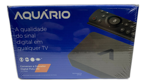 Conversor Gravador Digital Full Hd Dtv- 9000 Aquário(eg9000)