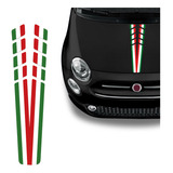 Adesivo Do Capô Fiat 500 Itália Personalizado Decorativo