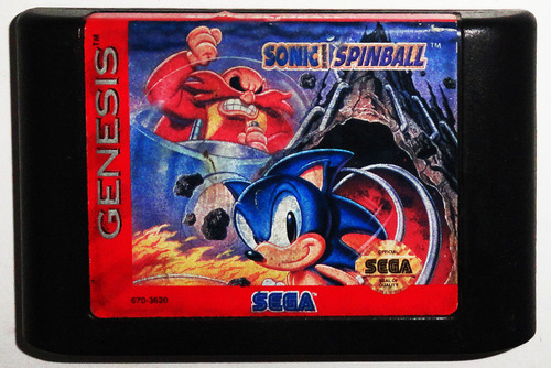 Sonic Spinball Original Americano Sega Genesis  - Mg