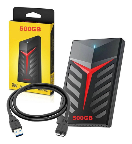 Hd Externo 500gb Slim Portátil Usb 3.0 Para Ps4 Ps5 Xbox Pc