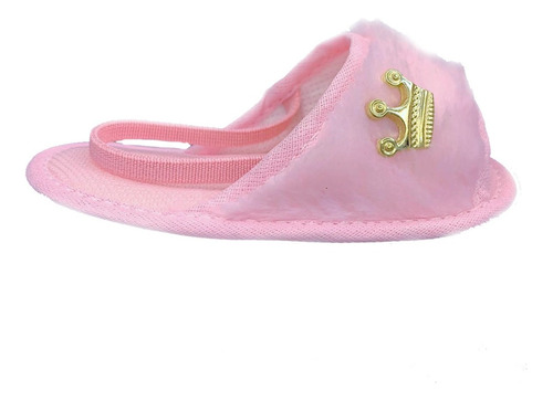 Pantufinha Chinelo Rosa Saída De Banho Criança Baby Infantil