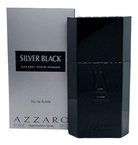 Perfume Masc Azzaro Silver Black 100ml Edt Original Lacrado