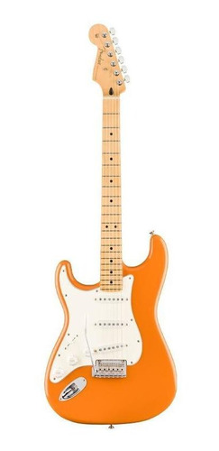 Fender Player Stratocaster Orange Guitarra Eléctrica  Zurda