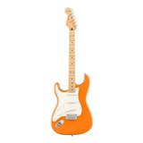 Fender Player Stratocaster Orange Guitarra Eléctrica  Zurda