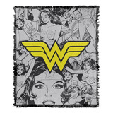 Logovision Manta De La Mujer Maravilla, 50 X60  Cómic Collag