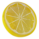 Rebanada De Limón De Plástico Artificial, Fruta Falsa Realis