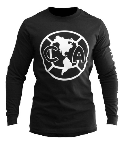 Playera America Futbol Caballero Manga Larga Ferzamx