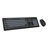 Kit Combo Pc Teclado Y Mouse Inalambrico Genius Km 8200 Slim