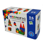 Magnific Bloques Magnéticos Kbm-56aru Bloque Educativo Didactico Tiles 56 Piezas