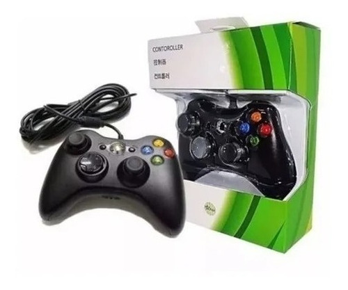 Controle Video Game Para Xbox 360 Pc Com Fio Joystick Manete