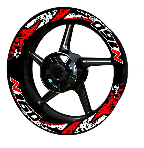 Kit De Stickers Calcomanias Impresos Rin Pulsar N160 M-1