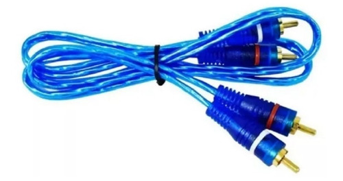 3 Cables Uso Rudo Audio 2 Rca A 2 Rca 1.80 M Puntas Doradas