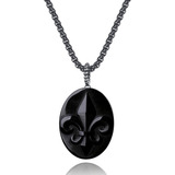 Collar Con Colgante De Obsidiana Negra, Amuleto De Piedra Co
