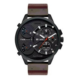Relógio Orient Masculino Multi-time Couro Mysct003 G2nx