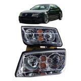 Faros  Vw Jetta A4 Mk4 Tipo R Line Chrome Euro Style Par