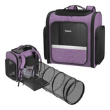 Mochila Transportadora Para Gatos Expandible Con Malla Trans