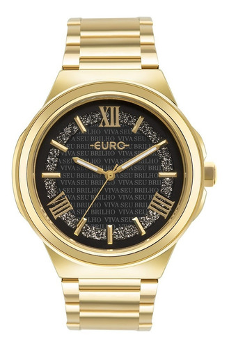 Relógio Euro Feminino Glitz Dourado Eu2036ytd4p Super Barato