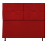 Cabeceira Damares 160cm Queen Size Suede Vermelho -adj Decor