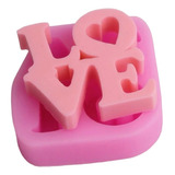 Molde De Silicon Fondant, Resina, Jabon, Vela, Love