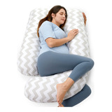 Momcozy Almohadas De Embarazo En Forma De U Con Funda Extrai