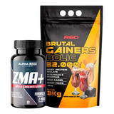 Kit Hipercalórico Brutal Gainers Bolic 32.000 + Zma