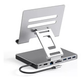 9 En 1 Hub Usb C 3.0 Docking Station Hdmi 4k Soporte Laptop