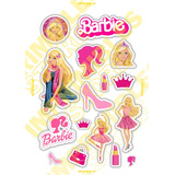 Stickers Toppers Individuales Imprimibles Barbie