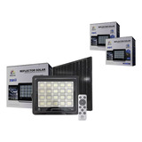 Reflector Led Luminaria Solar 250w 1800lm Control 2 Piezas